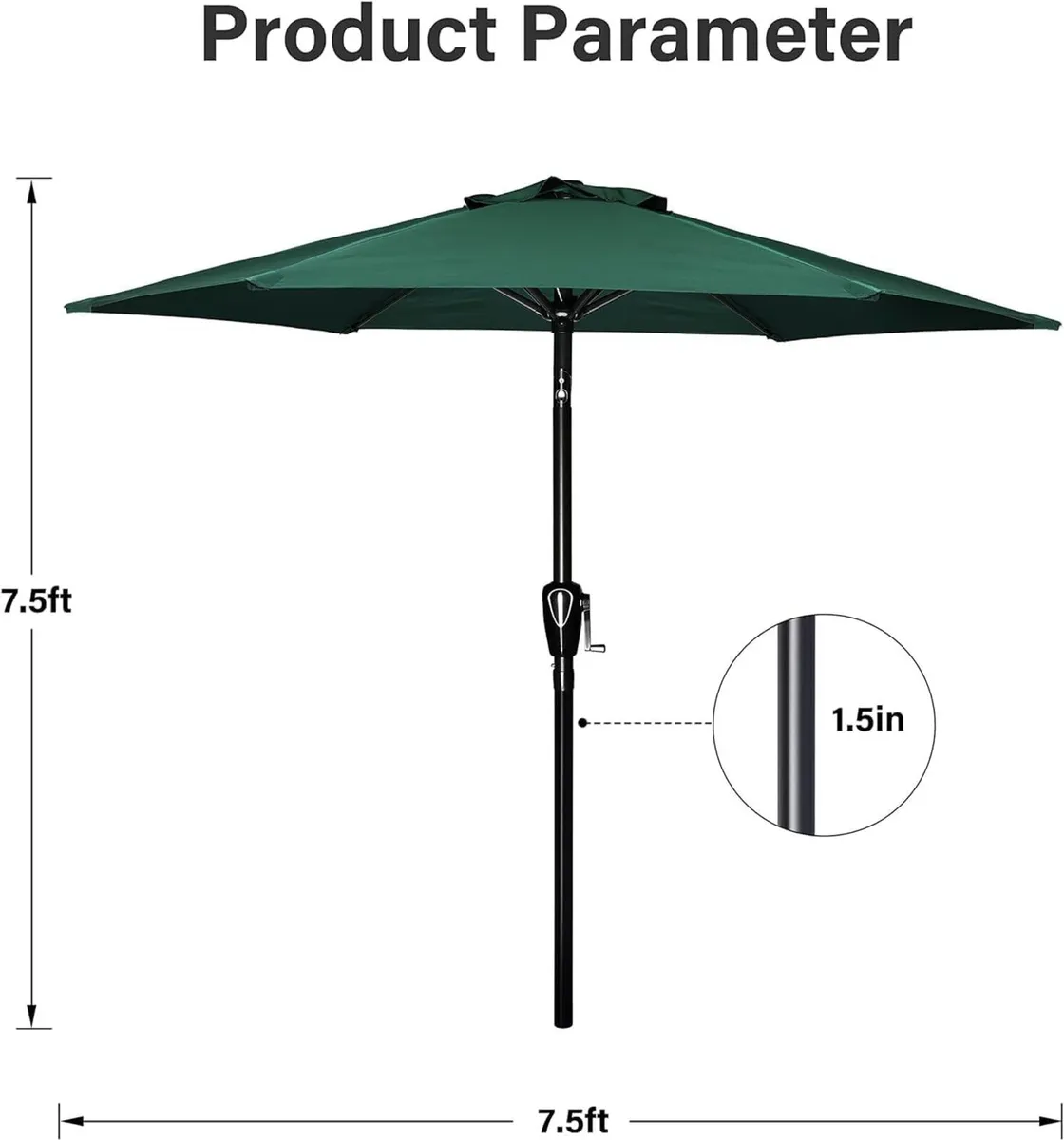 2.28M Patio Umbrella Outdoor Table Market Yard - Image 3