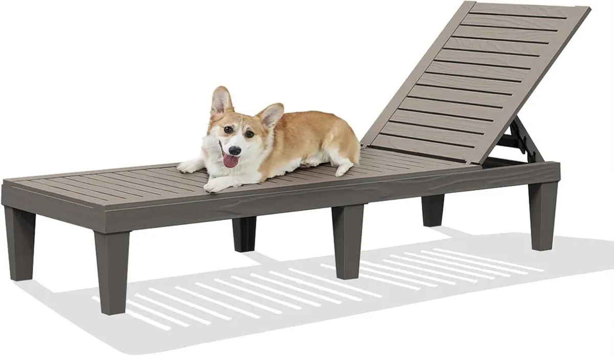 Outdoor Lounge Chair Pool Chaise Waterproof - Image 1