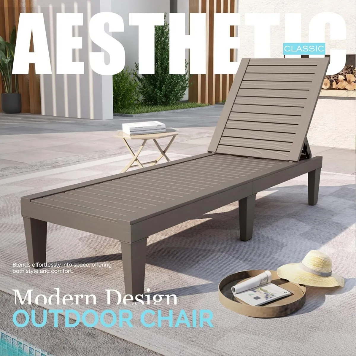 Outdoor Lounge Chair Pool Chaise Waterproof - Image 4