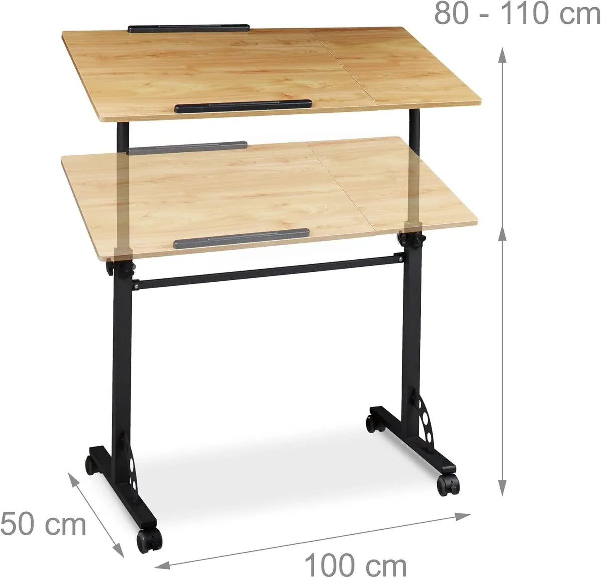 XXL Laptop Table Height Adjustable 110 x 100 50 - Image 3
