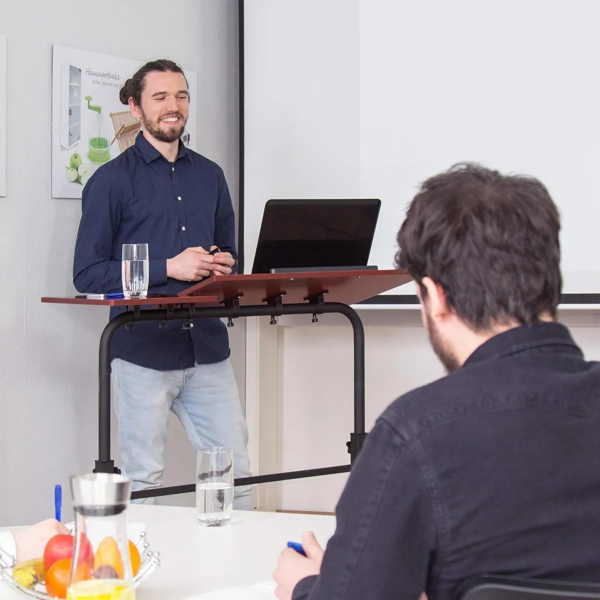 XXL Laptop Table Height Adjustable 110 x 100 50 - Image 2