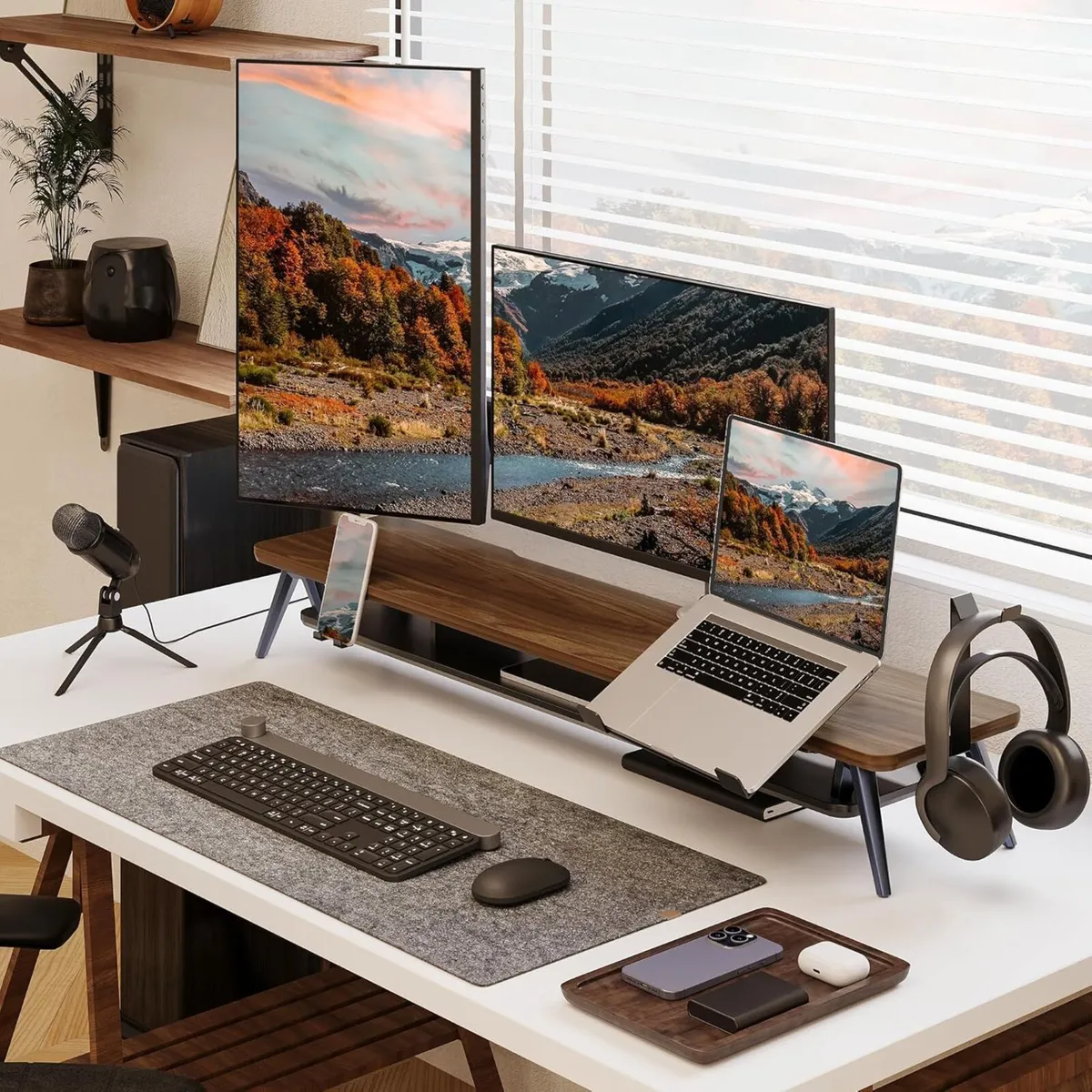 Monitor Stand Riser for 2 Monitors 108CM Large - Image 2