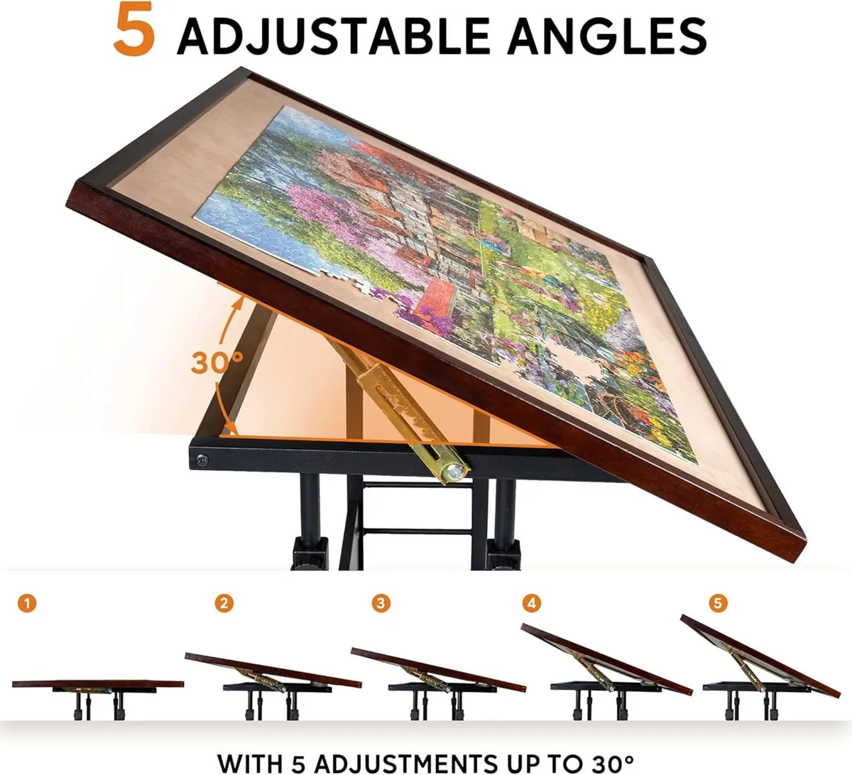 Jigsaw Puzzle Play Table Tilting with Height - Image 4