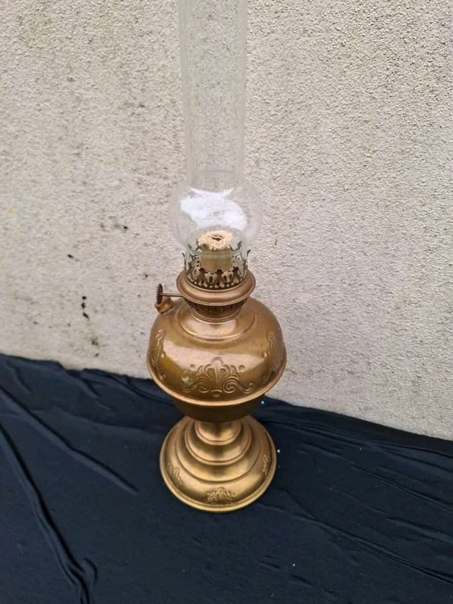 Brass working old lamp - Image 4