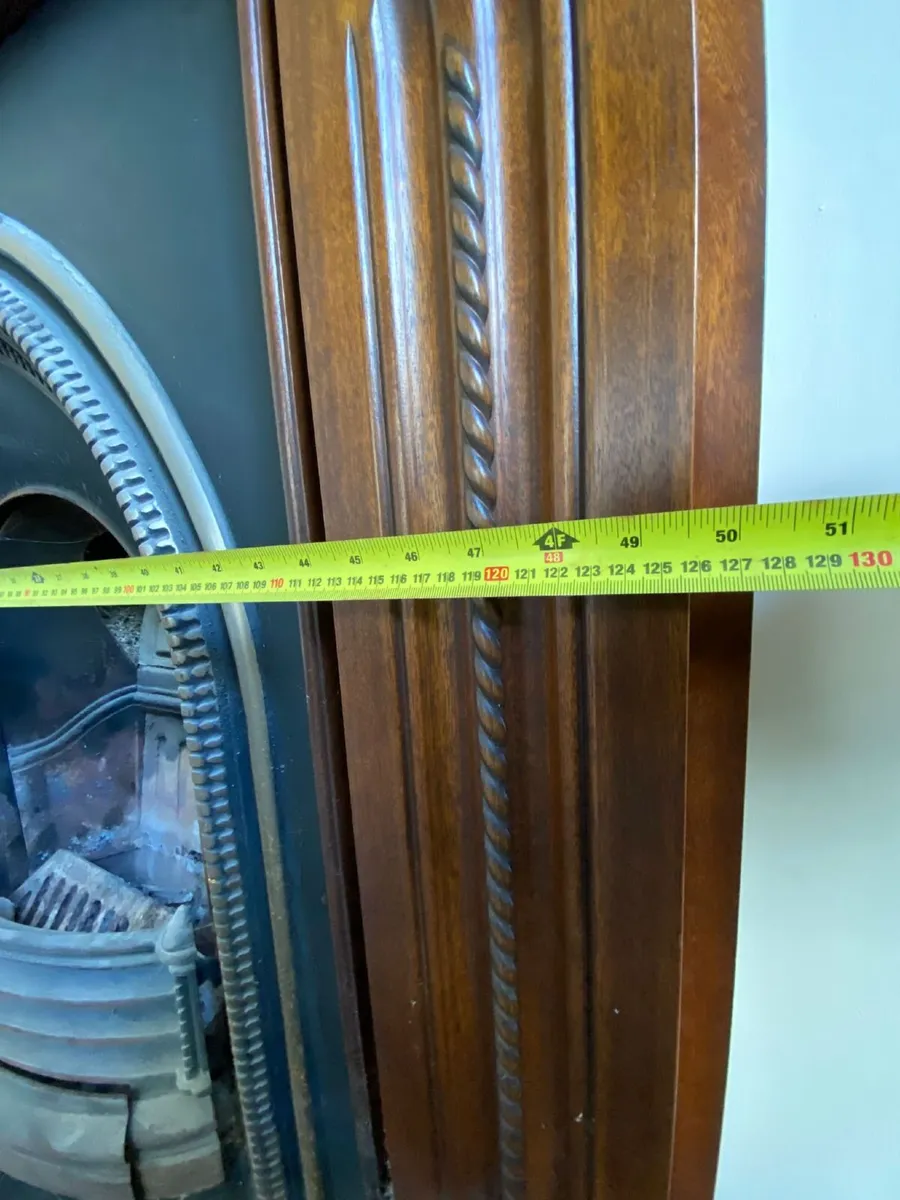 Mahogany Fire Surround with Cast Iron insert - Image 3