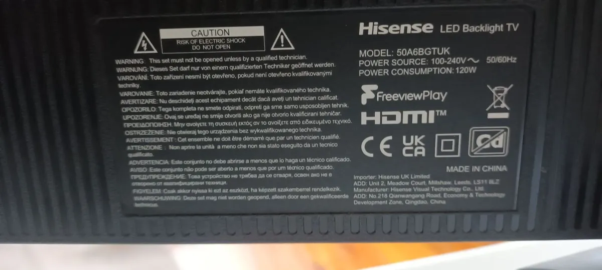 Hisense 50inch TV - Image 2