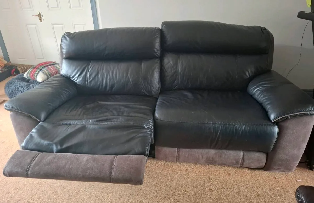 3 -4 Seater Sofa with recliners - Image 2