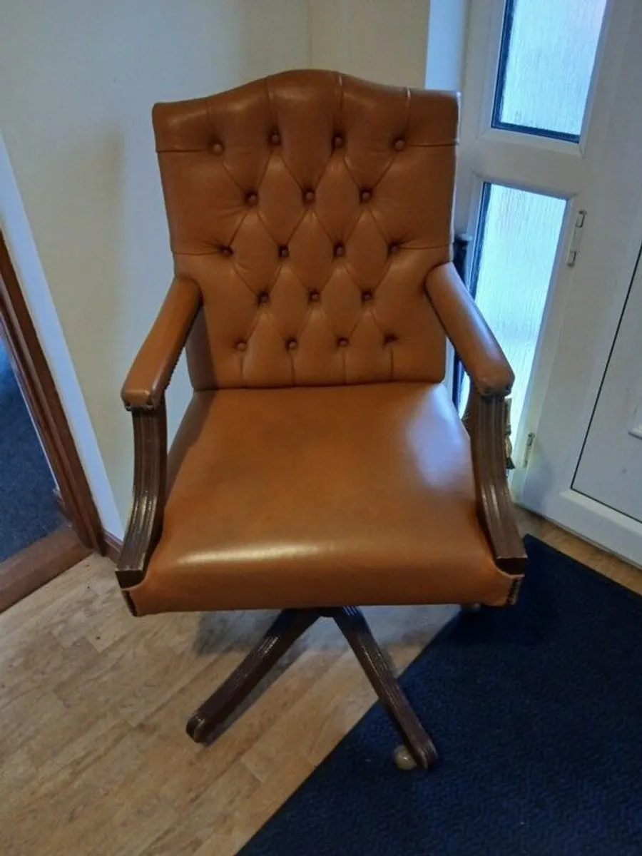 Chesterfield  Style Office Chair - Image 1