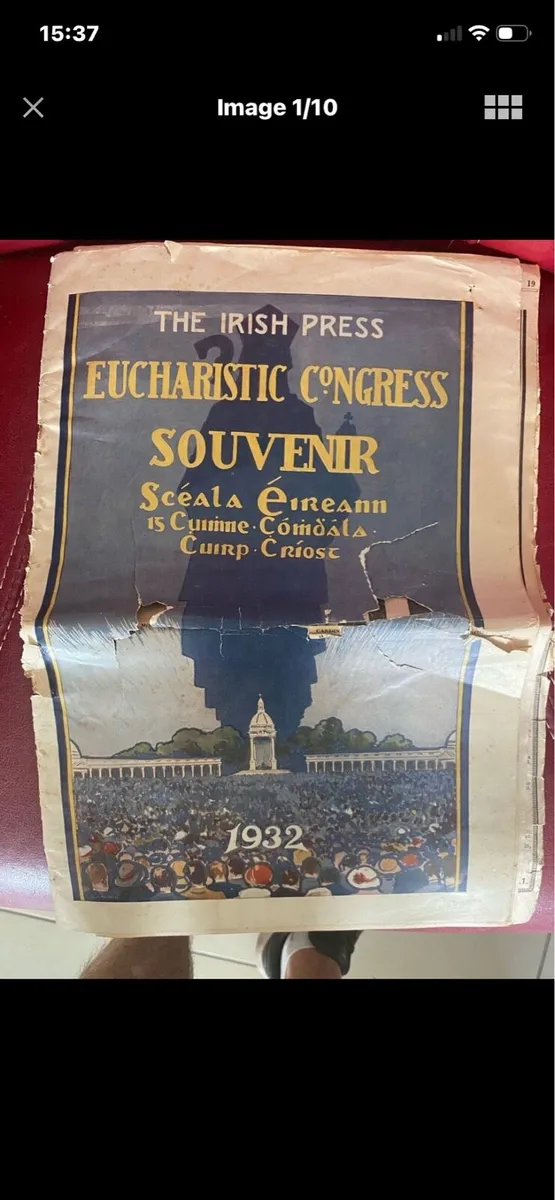 Irish Press 1932 Eucharistic Congress Souvenir - Image 1