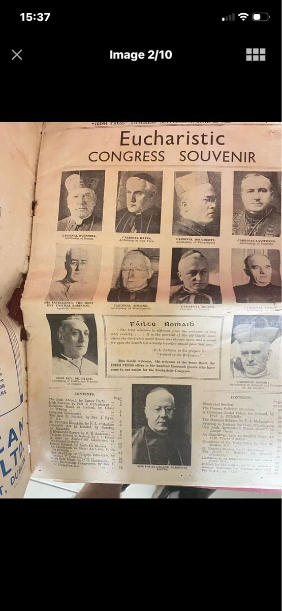 Irish Press 1932 Eucharistic Congress Souvenir - Image 2