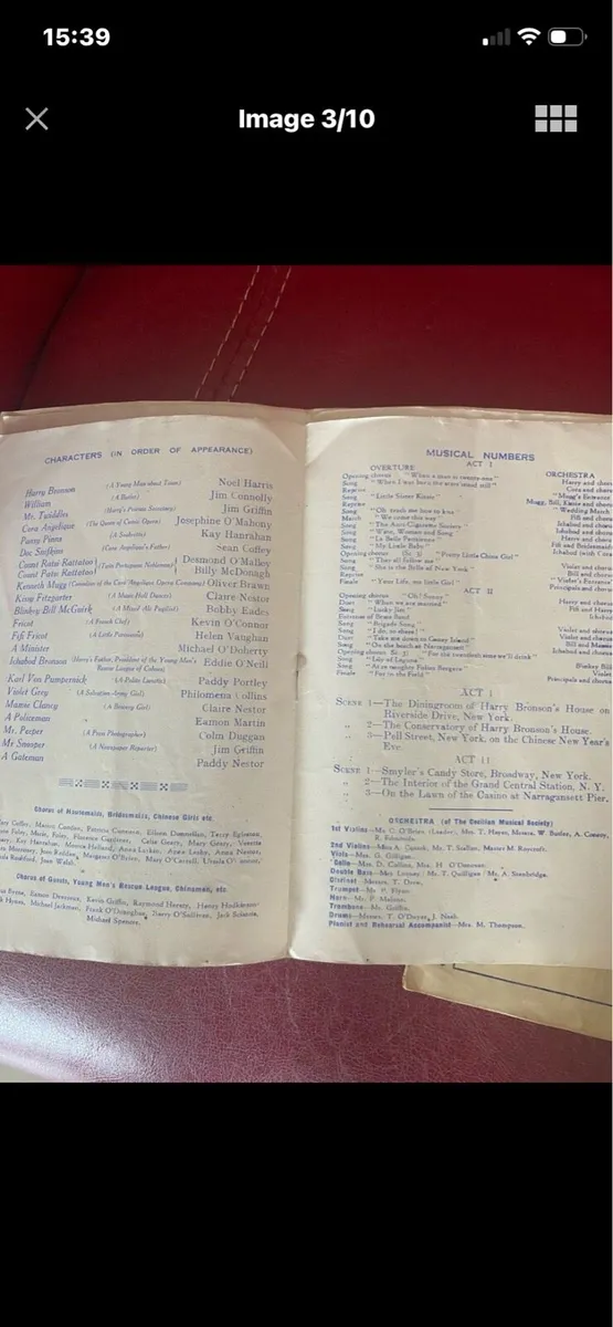 Cecilian Musical Society Limerick Vintage Programm - Image 3