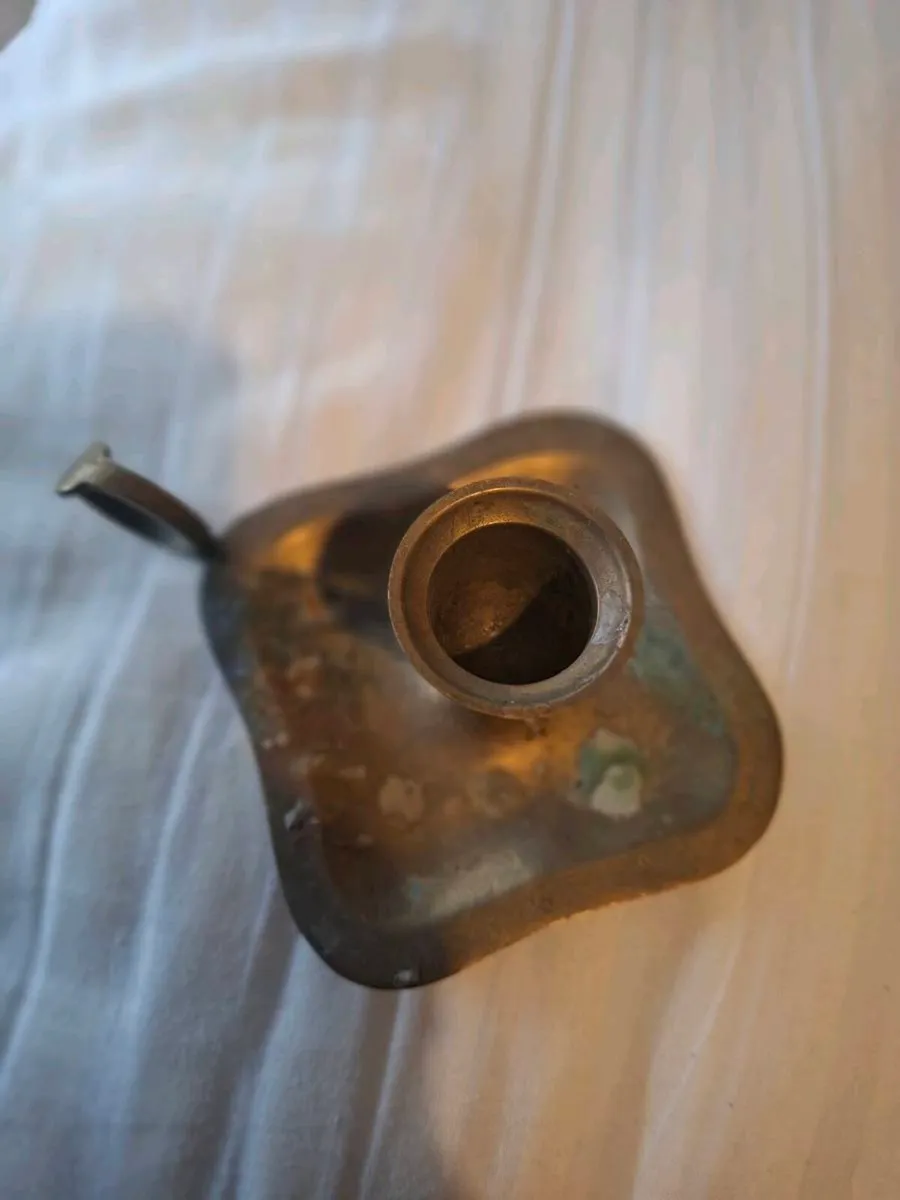Vintage Solid Brass Chamber Candlestick Holder - Image 3