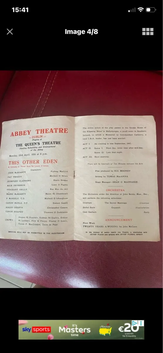 1956 Abbey Theatre Programme - Image 4