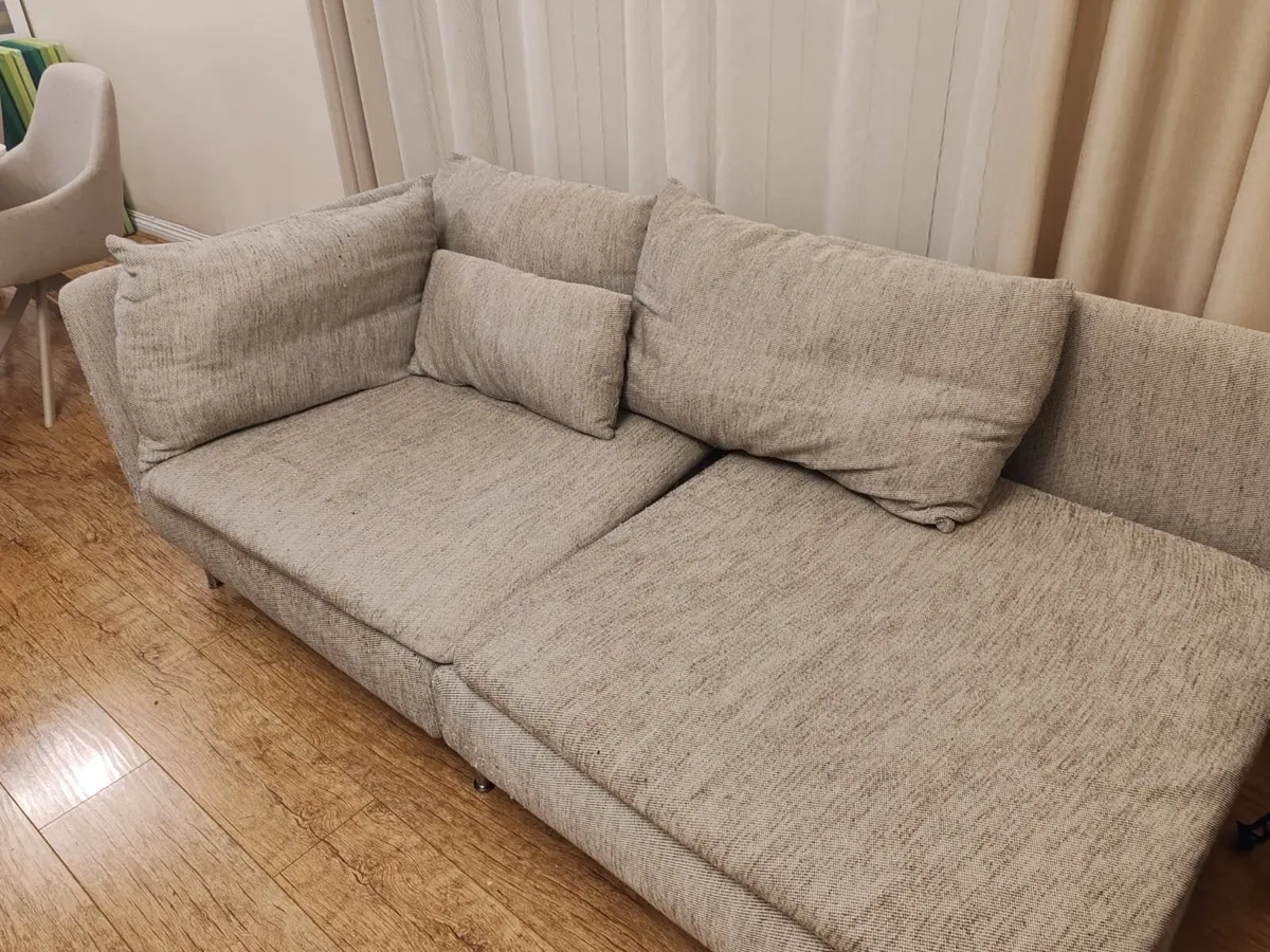 IKEA SODERHAMN 3-Seat Sofa Viarp Beige/Brown - Image 1