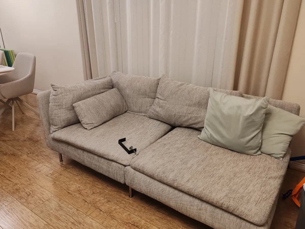 IKEA SODERHAMN 3-Seat Sofa Viarp Beige/Brown - Image 2