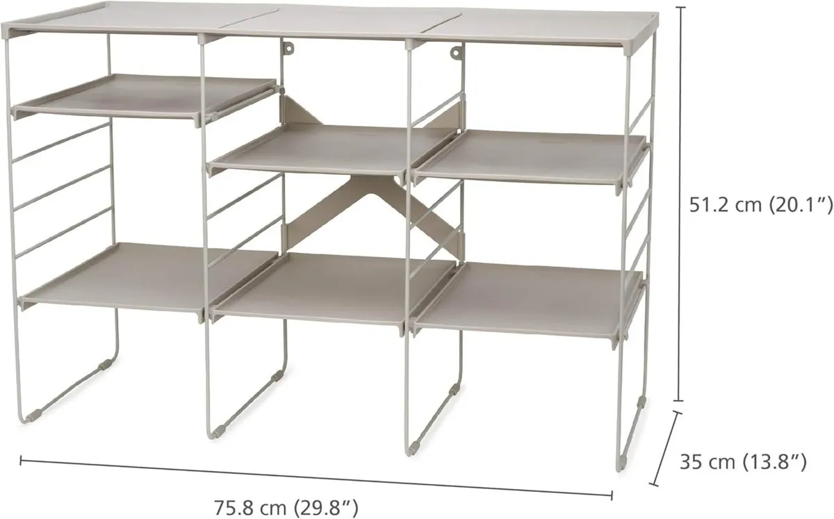 Level Adjustable Tier Shoe Rack Organiser Durable - Image 3