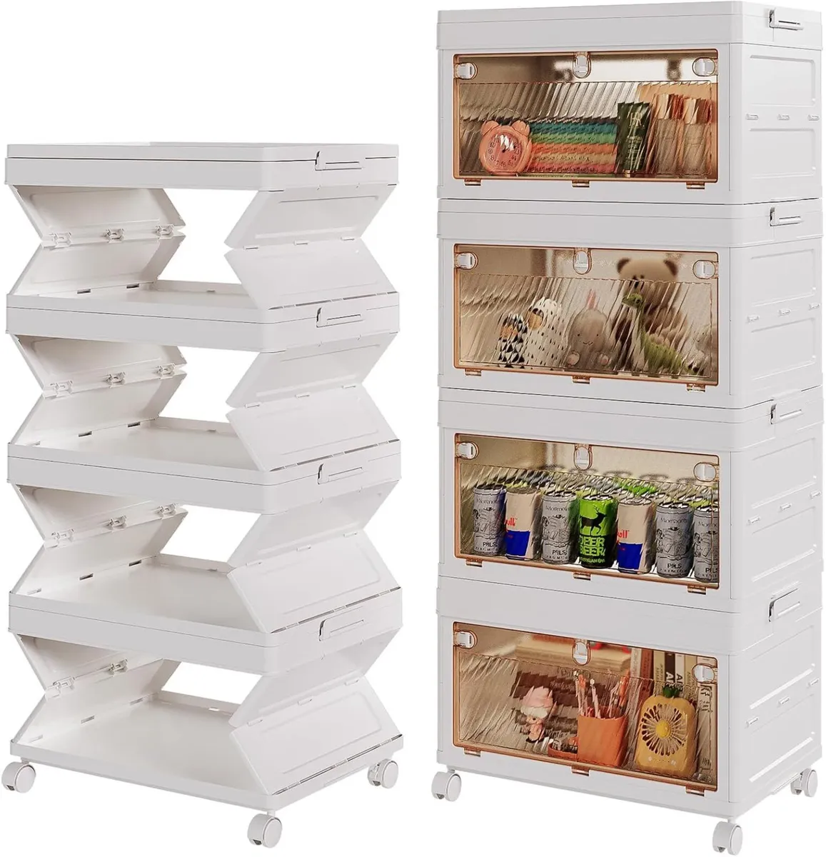 NEW Integrated Storage Boxes with Lid 60Lx4 Tier - Image 1