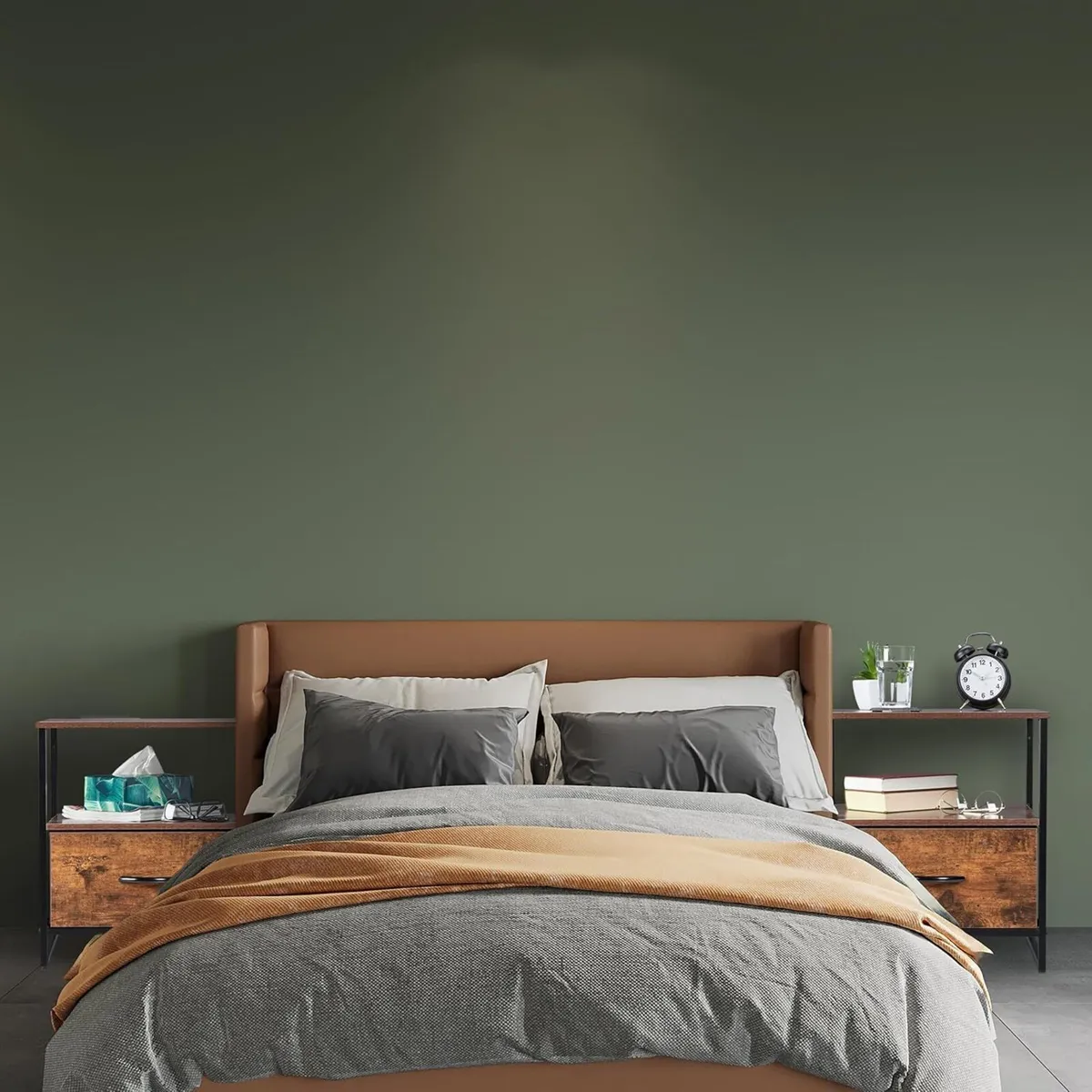 Industrial Bedside Table Set of 2 HWD: 50 x 45 - Image 2