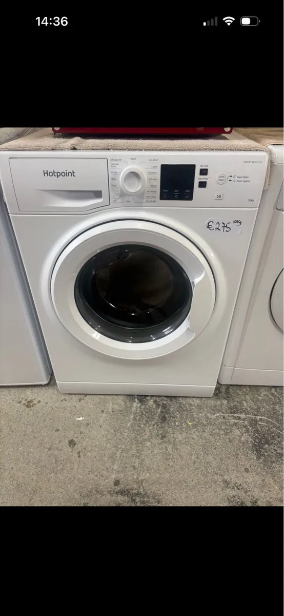 10kg hotpoint washing machine - Image 1