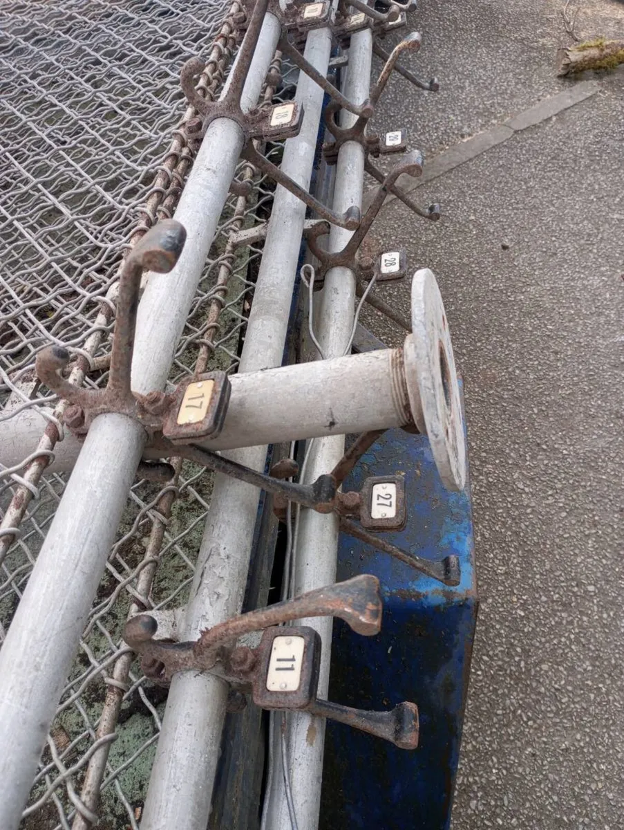 Old coat hangers cast iron