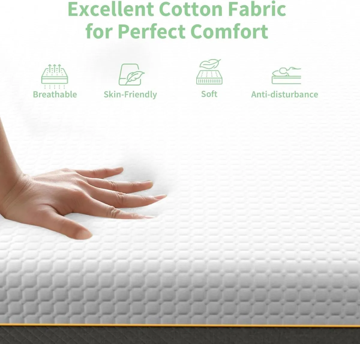 Memory Foam Mattress 3FT Single Medium Firm Feel - Image 4