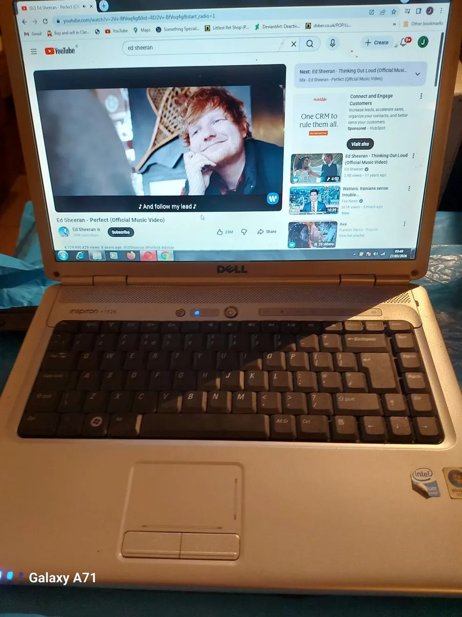 Dell Inspiron 1525 Laptop, Windows 7 Professional, - Image 1