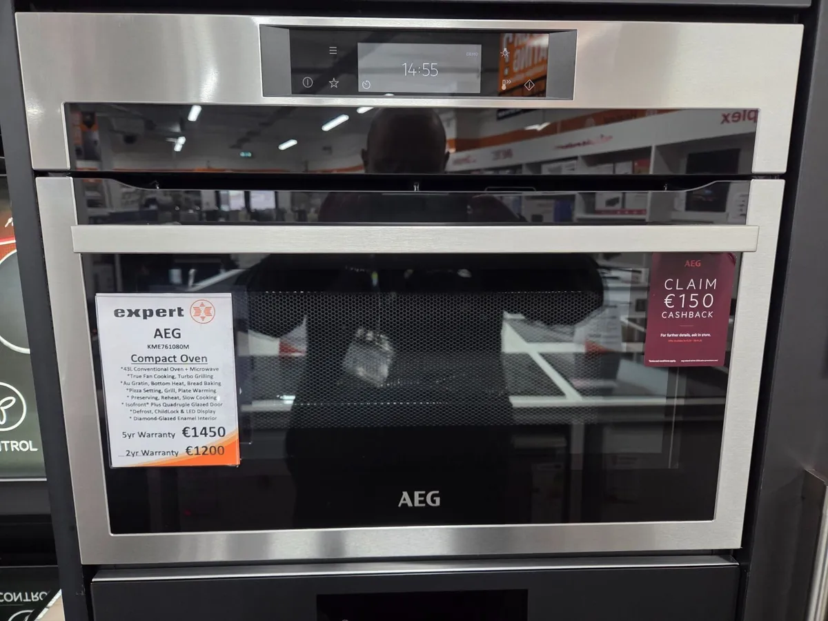 AEG CombiQuick Microwave Oven Stainless Steel - Image 1