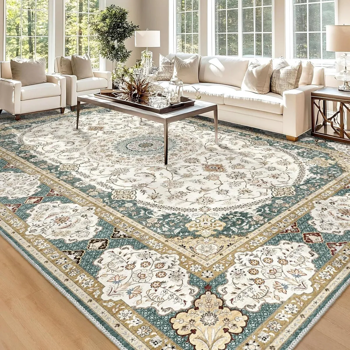 200x290cm Area Rug Washable Living Room Rugs - Image 3