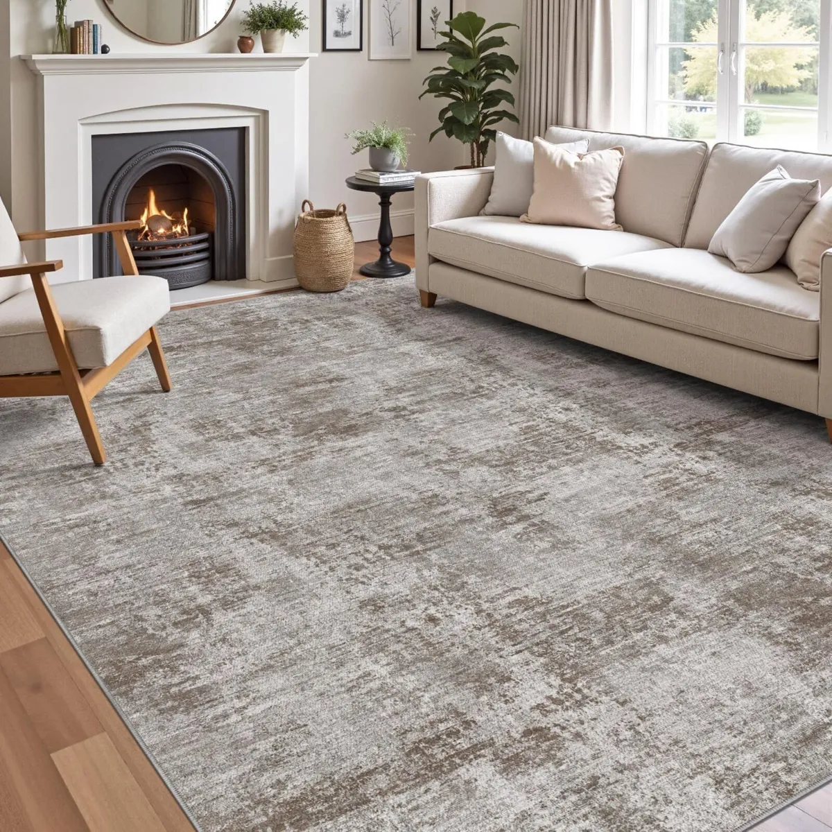 Modern Abstract Area Rugs for Living Room 152 x - Image 1