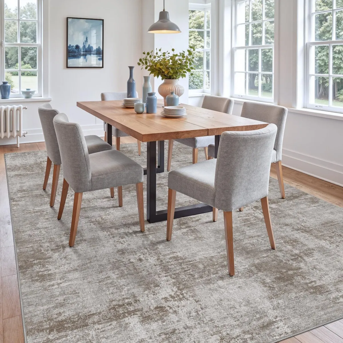 Modern Abstract Area Rugs for Living Room 152 x - Image 4