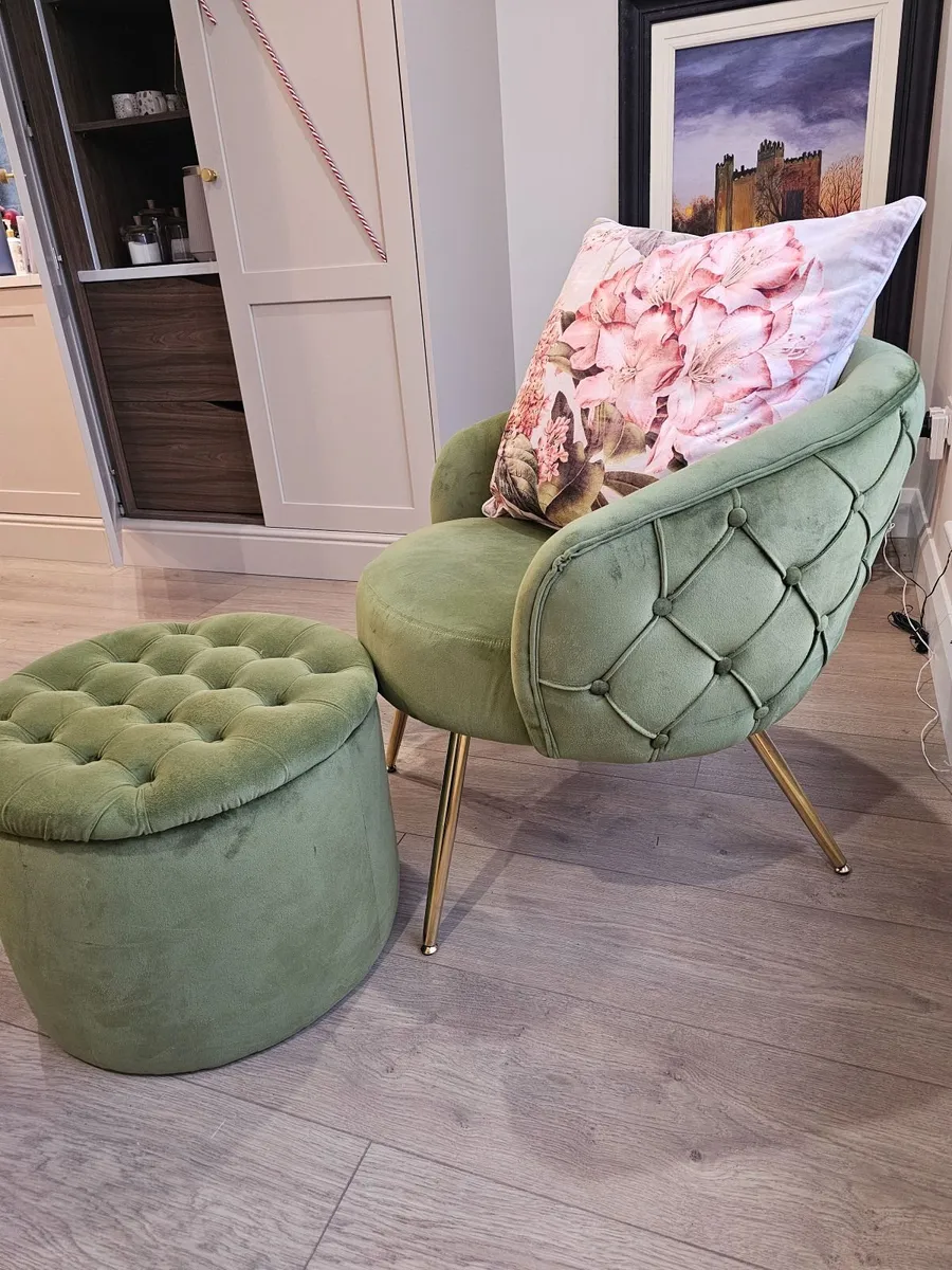 Occasion Chair and Ottoman - Image 1