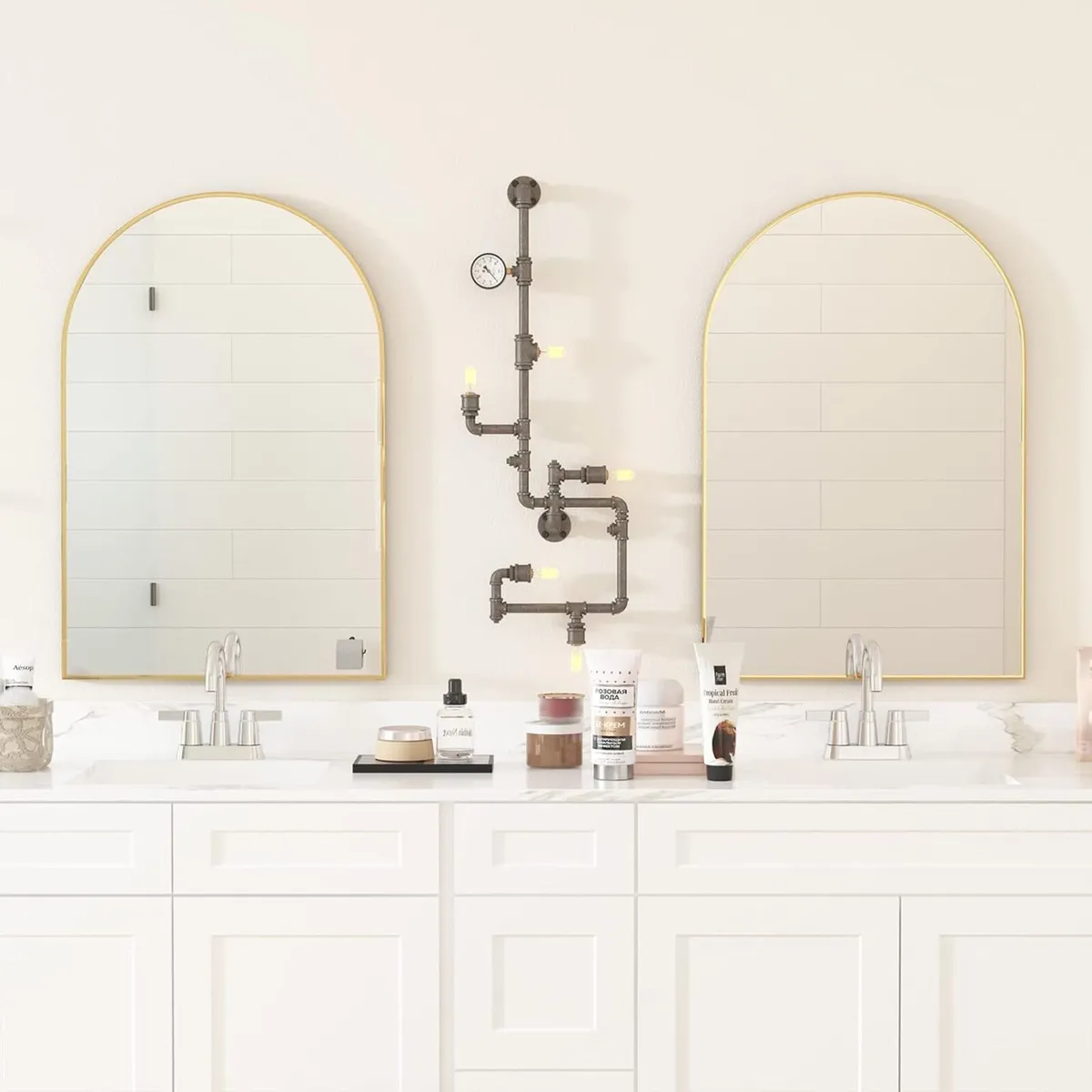 Arched Mirror 50x75cm Bathroom Vanity Mirrors - Image 3