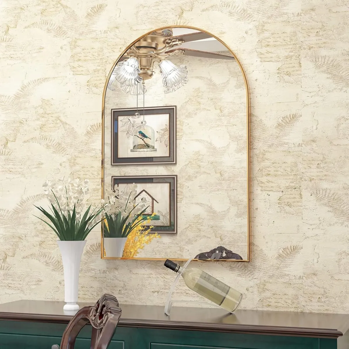 Arched Mirror 50x75cm Bathroom Vanity Mirrors - Image 2