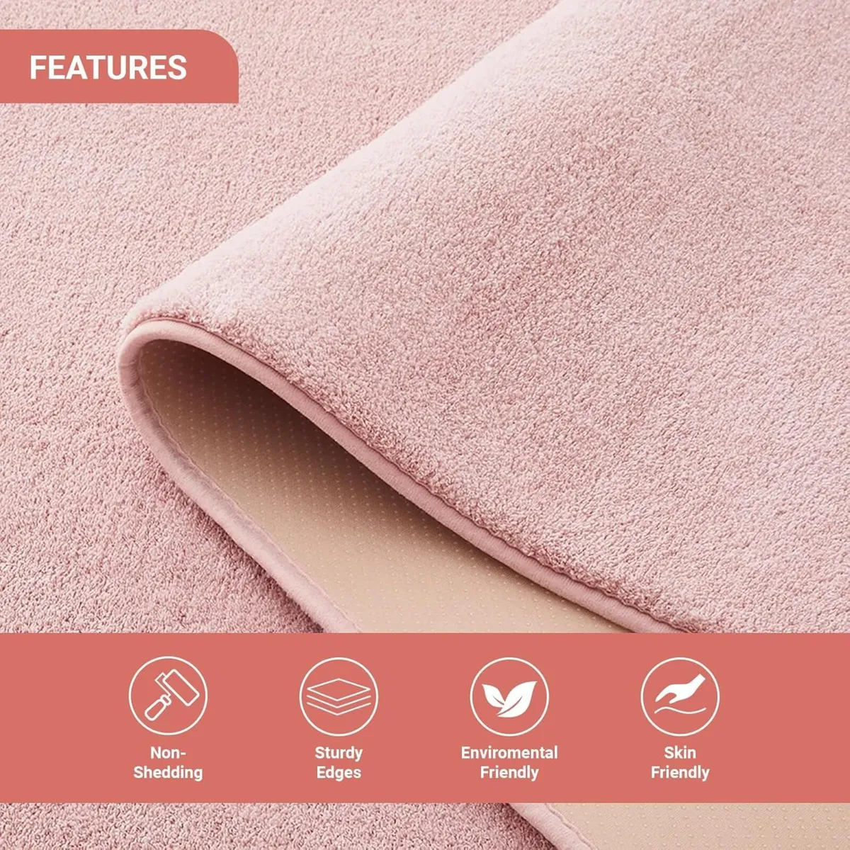 Relax Rugs Living Room 100% Polyester Non Slip - Image 3