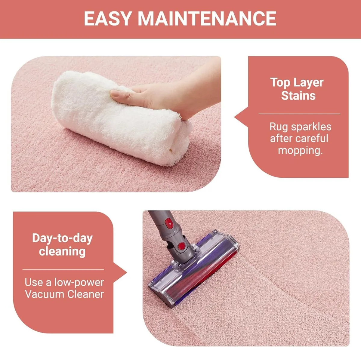 Relax Rugs Living Room 100% Polyester Non Slip - Image 4