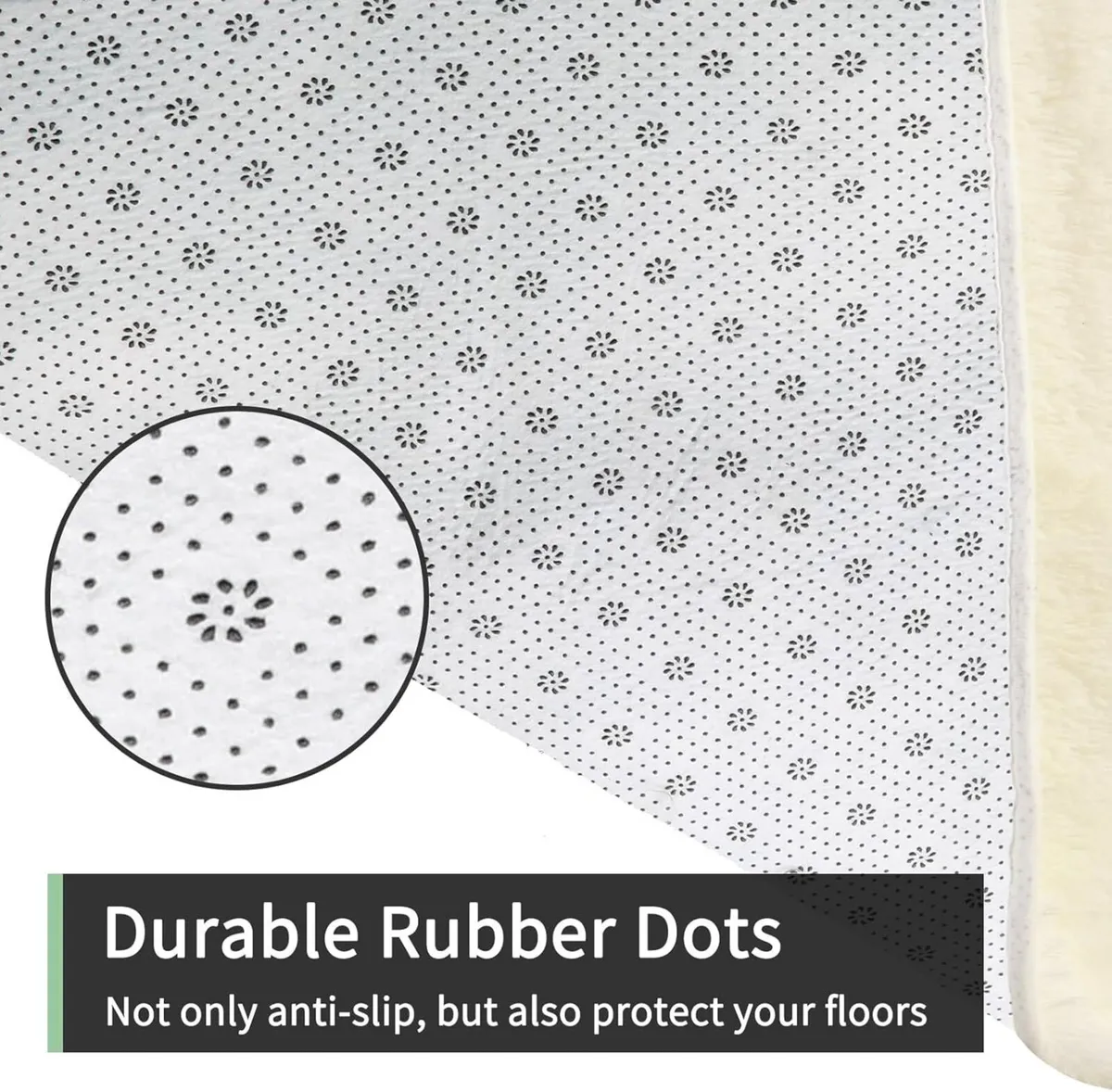 Rugs Living Room 240x300cm Cream Area for Bedroom - Image 4