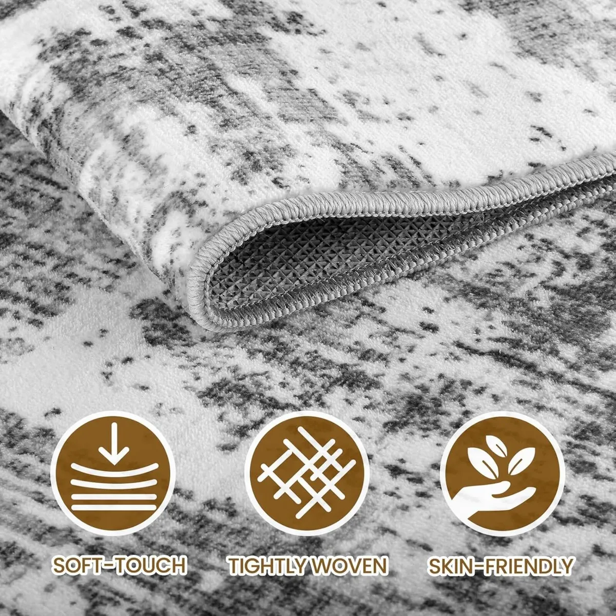 Rugs Living Room 160x230 Large Machine Washable - Image 2