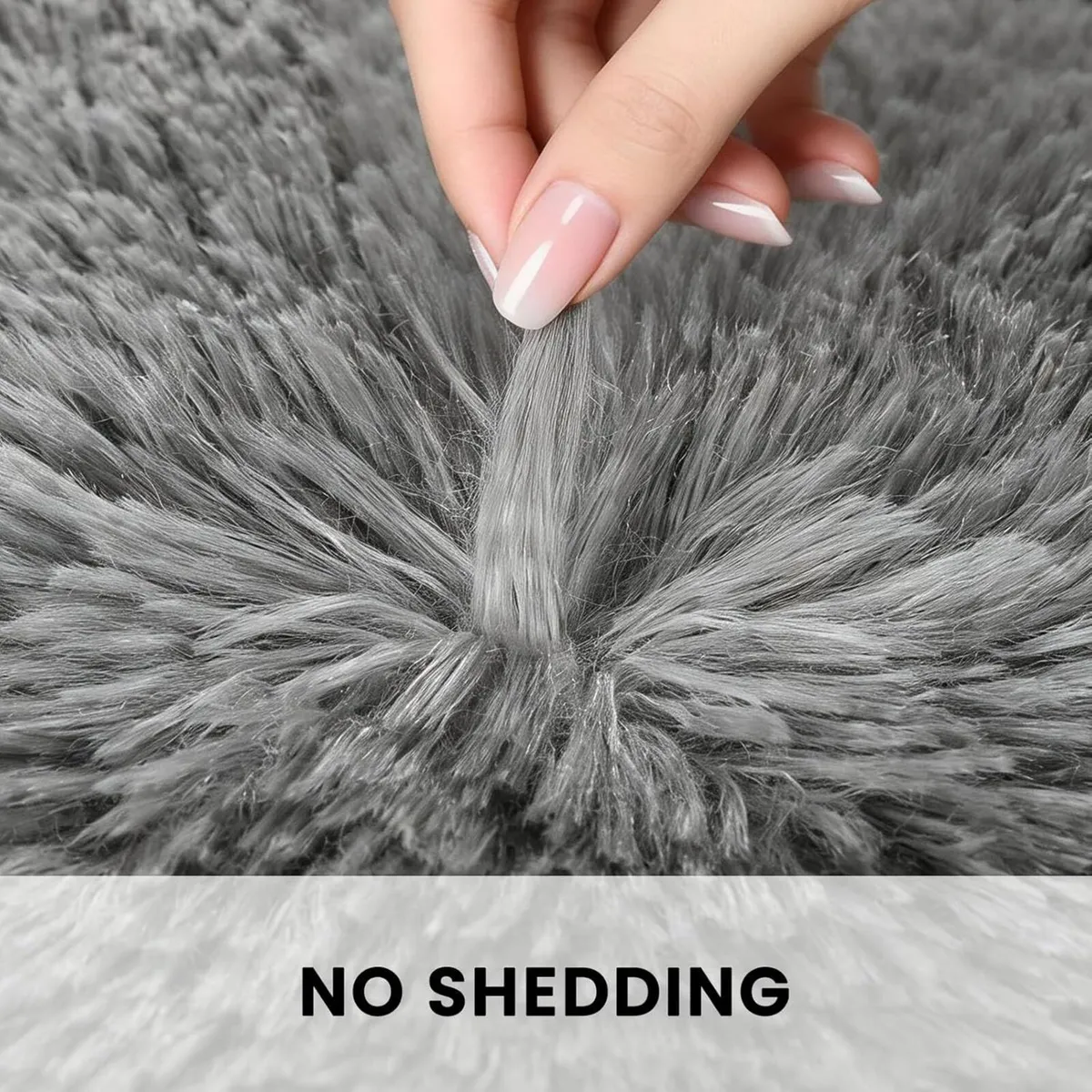 Rugs Living Room 200x290cm Grey Area for Bedroom - Image 4