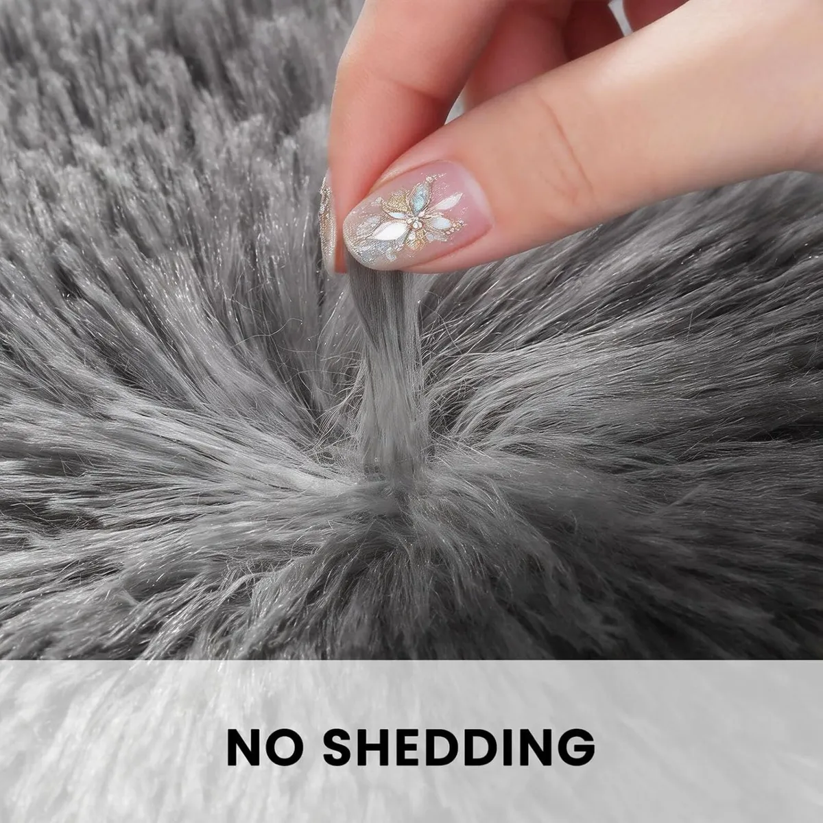 Rugs Living Room 240x340cm Grey Area for Bedroom - Image 4