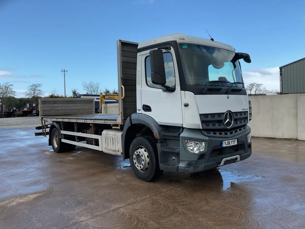 2016 Mercedes Arocs 1824 4x2 Flatbed - Image 1