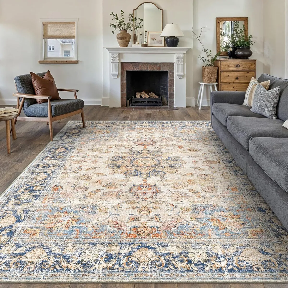 Extra Living Room Area Rug 200x300 cm Machine - Image 1