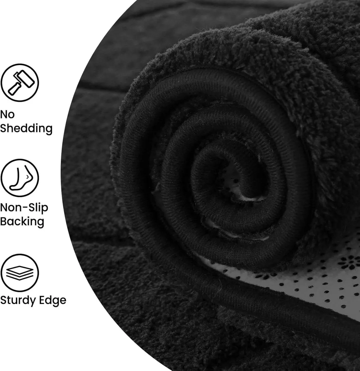 Rugs Living Room 240x300 3D Black Area for - Image 4