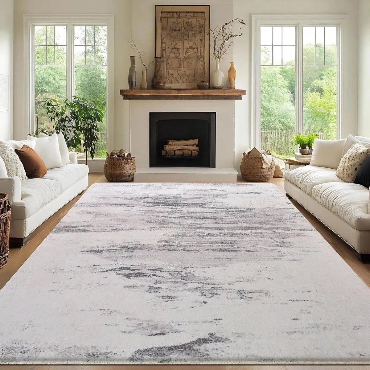 Large Rugs Living Room Carpet 200x250 Soft Memory - Image 1