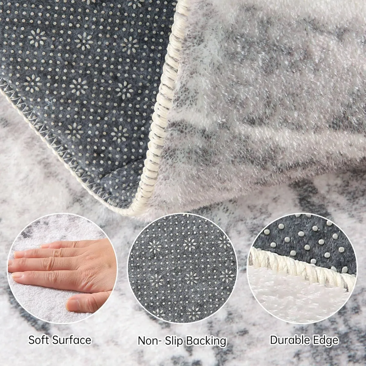 Large Rugs Living Room Carpet 200x250 Soft Memory - Image 3