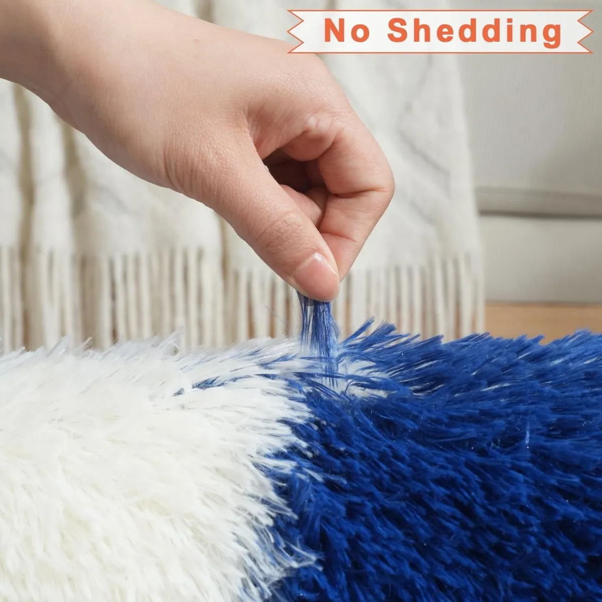 Checkered Rugs Living Room 6.56'x9.84' Super Soft - Image 3