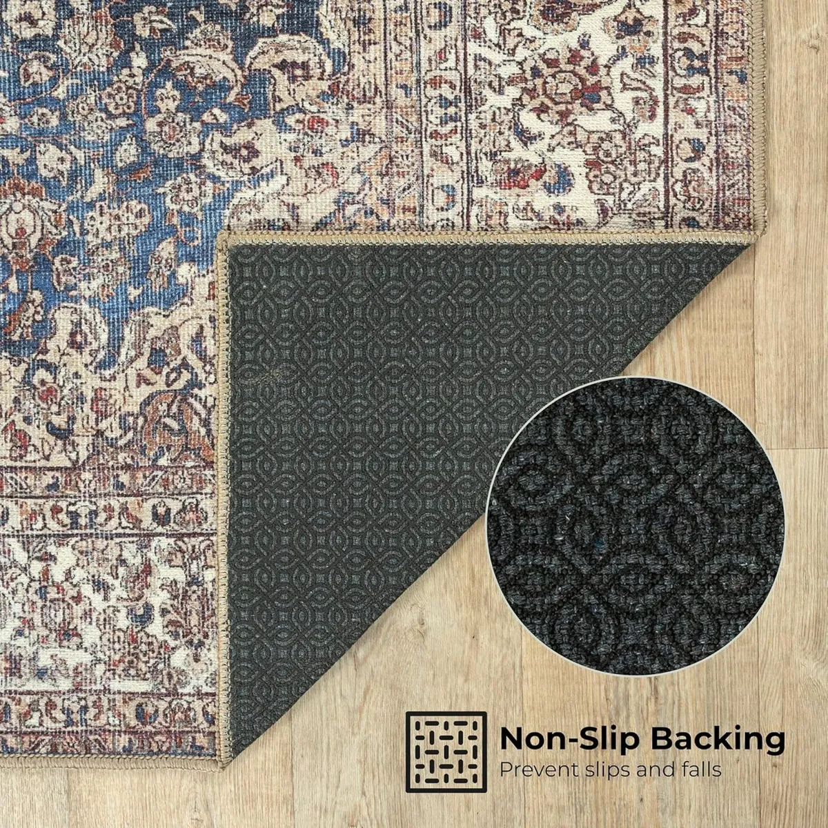 Machine Washable Rug 200x290cm 75% Recycled - Image 3