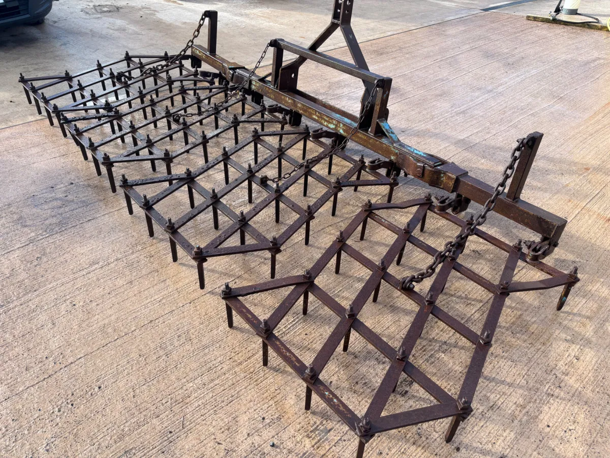 Parmiter 12ft folding pin harrows - Image 2