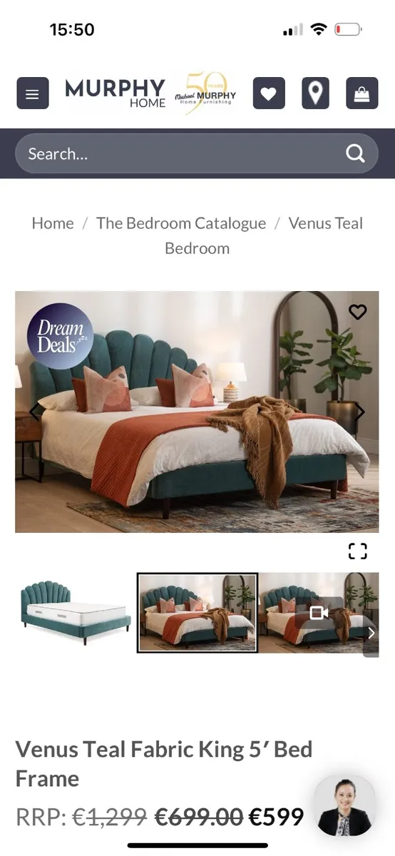 King size bed - Image 3