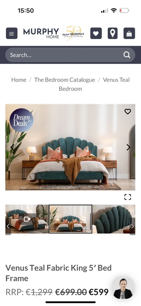 King size bed - Image 4