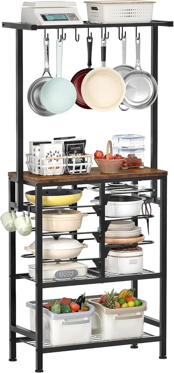 Kitchen Storage Rack Multi-Tier Baker's Industrial - Image 1